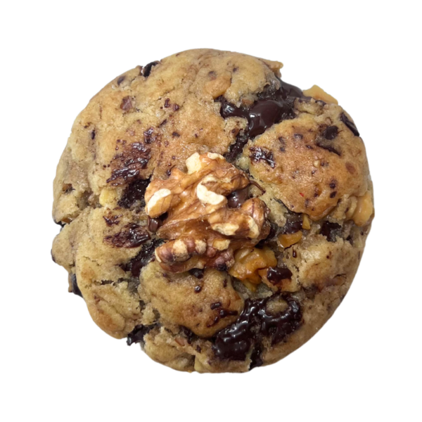 Black and Nutty cookie à la vanille au pépites de chocolat noir et noix grillées