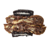 cookie avec une pâte cacao, pépite de chocolat blanc fourré avec une crème cheese et biscuit oréo