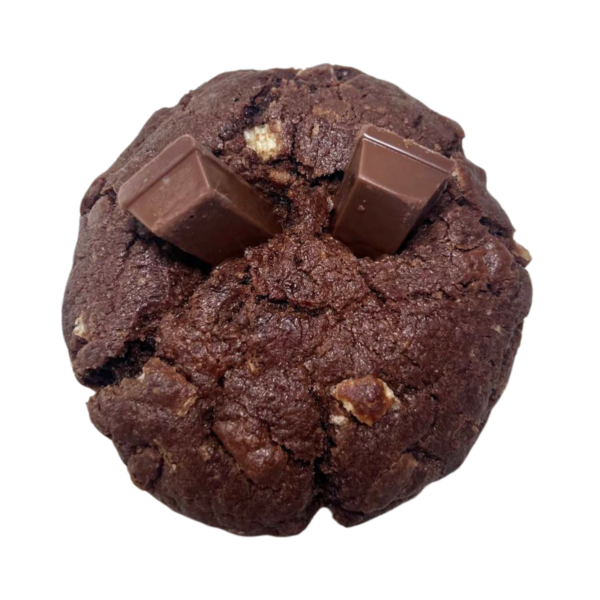 7 Pâte de base cacao, pépites de Kit-Kat, insert chocolat, morceaux de kit-kat.